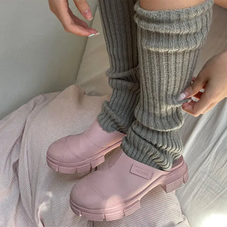 Knitted warmer socks