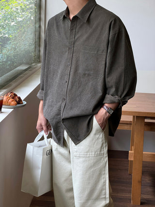 Thor Crack Pigment Oversized Shirt