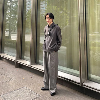 Basic color blouson