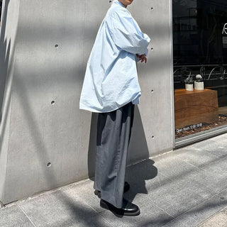 Oversized balloon sleeve shirt