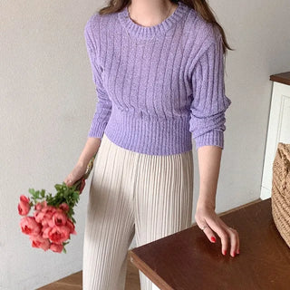 Thick ribbed knit sweater