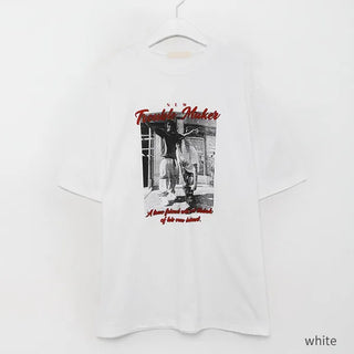 Vintage photo print short-sleeved T-shirt