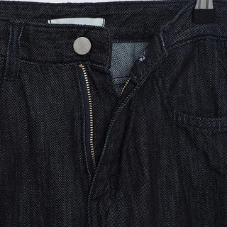 hake black denim pants