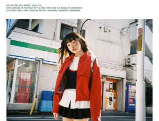 [Moromoro2] Washed Cotton Cropped Jacket