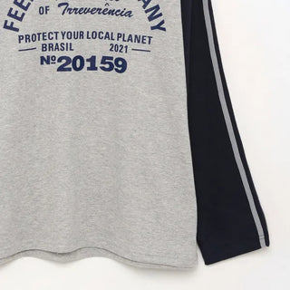Raglan bicolor long-sleeve T-shirt