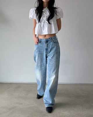brush washing wide jeans (s-l)