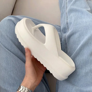 Round platform thong sandal slippers (6.5cm)