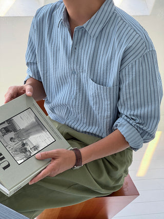 Cohen Seersucker Stripe Shirt
