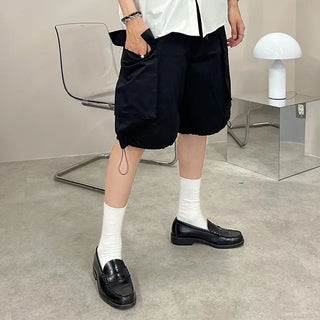 chalk cargo bermuda cotton pants