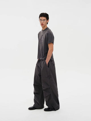 [MASONPRINCE] Cotton Utility Parachute Pants