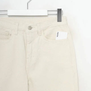 Straight cotton pants