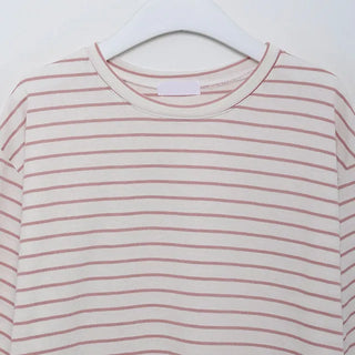 basic striped short sleeved tee