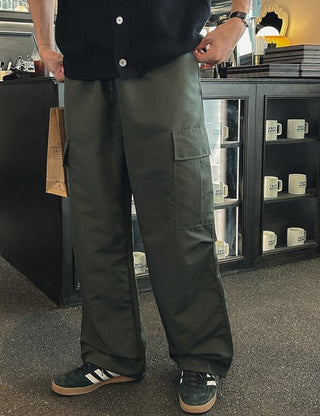 Ribbed Nylon Cargo Pants (5 colors)
