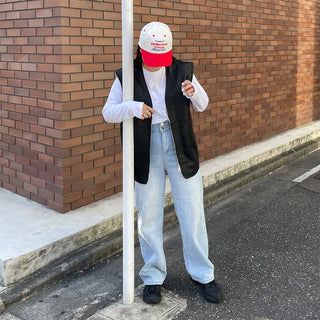 Wide Easy Denim Pants