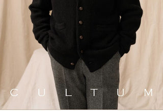 [CULTUM] Wool Shawl Collar Cardigan