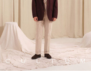 [CULTUM] Washed Cotton Twill Lapel Jacket
