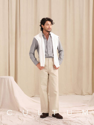 [CULTUM] Italian Collar Business Dress Shirt