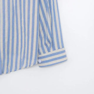 Oversized striped shirt