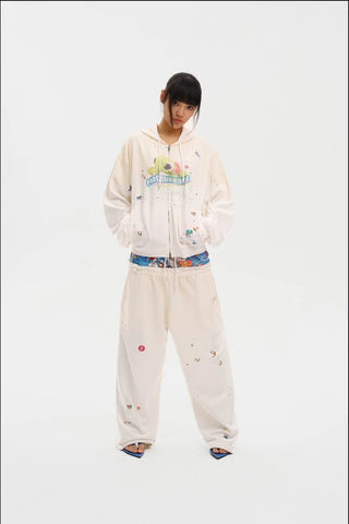 [MASONPRINCE] Cotton Hooded Vest / Zip-Up Hoodie