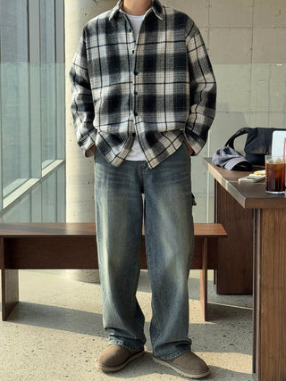 Encore Wool Tartan Check Shirt