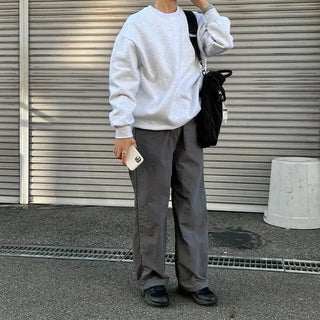 Nylon wide-leg pants