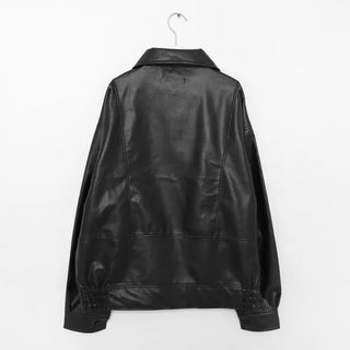 Faux leather jacket