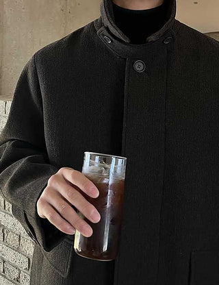More Quilted Wool Mac Coat (2 colors)
