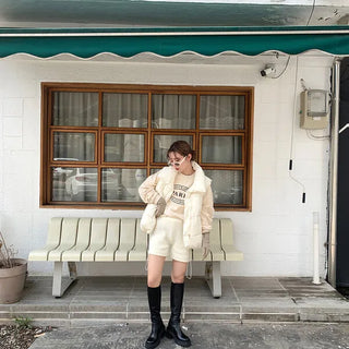Pocket knit shorts