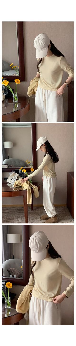 Cashmere round neck cardigan, 6 colors