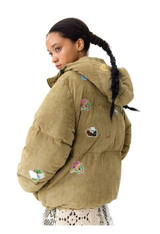 CONP Suede Texture Padded Jacket