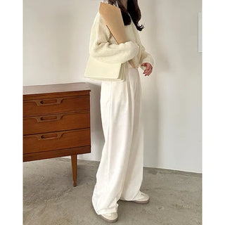 2-pleat wide slacks