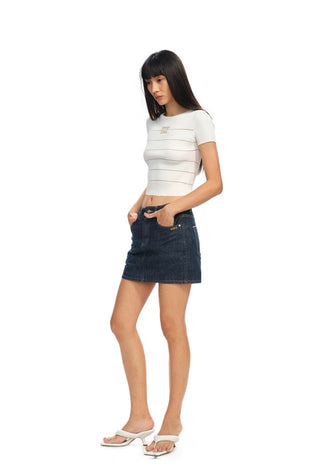 [NOTAWEAR] Beaded knitted T-shirt