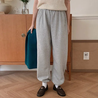 Fleece-lined string pants