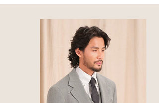 [CULTUM] Herringbone Brushed Flannel Suit Set