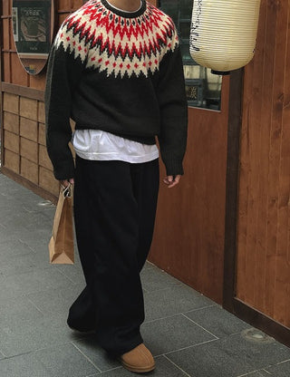 Snow Heavy Nordic Knit (2 colors)