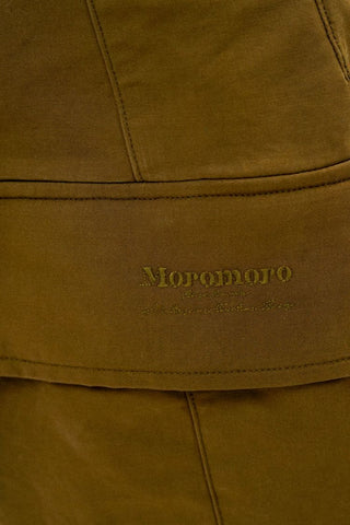 [Moromoro2] 3D Silhouette Belted Work Cropped  Pants