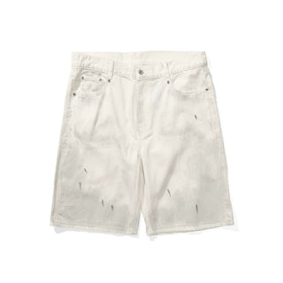 [Monterest] Paint Splatter Distressed Denim Shorts
