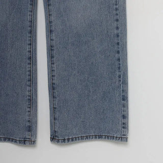 slim boot-cut long jeans