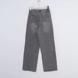 Wide-fit denim pants