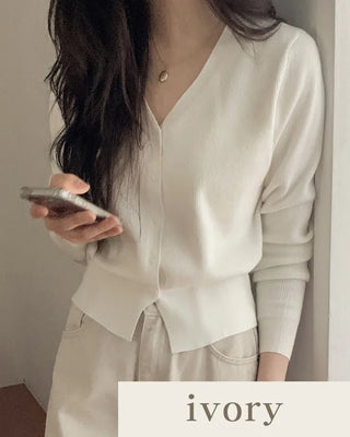 (9 colors) Washable fluffy knit cardigan