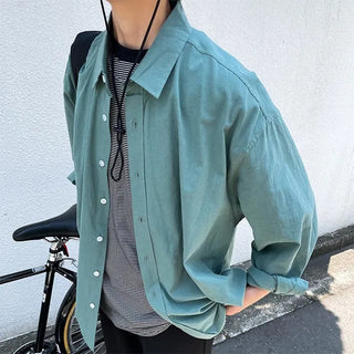 overfit cotton color shirts