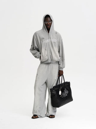 [MASONPRINCE] Double Layer Zip-Up Hoodie