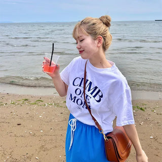 Lettering Crop T-Shirt