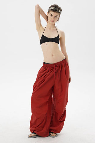 [MASONPRINCE] Lightweight Nylon Parachute Pants
