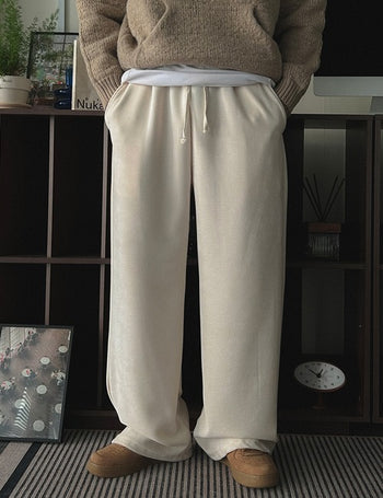 London Heavy Ribbed Banding Pants (soft fabric)