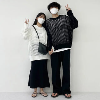 we mesh warmer round knit