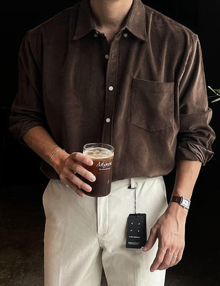 Mono corduroy shirt (4 colors)