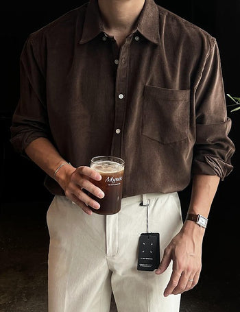 Mono corduroy shirt (4 colors)