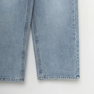 Wide denim pants