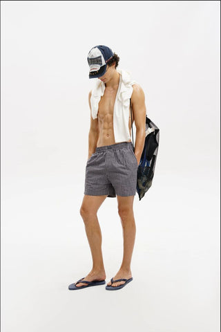 [MASONPRINCE] Gingham Check Balloon Pants & Shorts